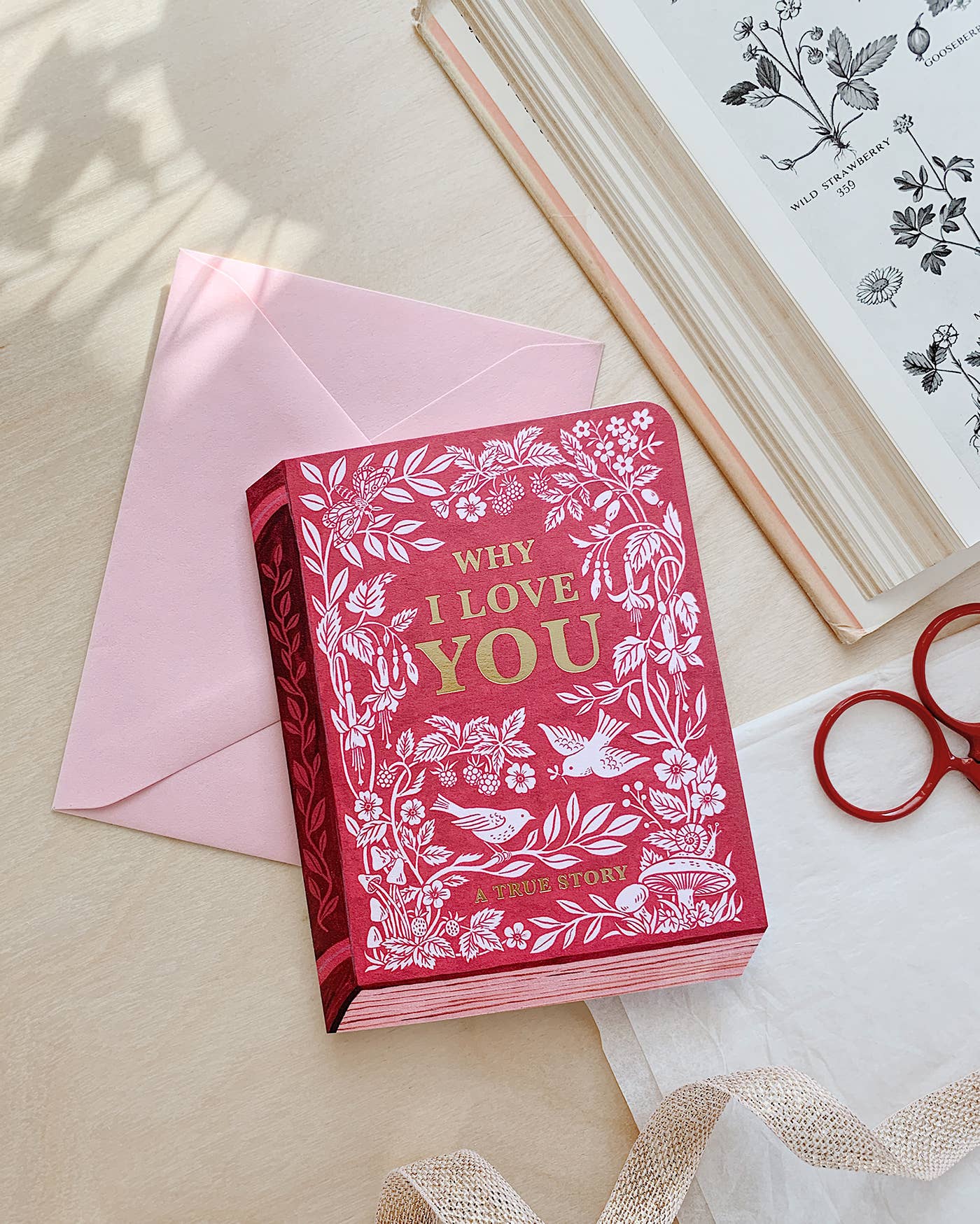 Botanica Paper Co | Why I Love You "Book" | Greeting Card