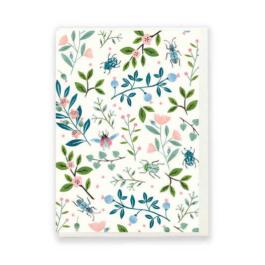 Flora Waycott | Beetles and Botanicals | Greeting Card
