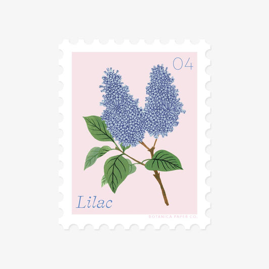 Botanica Paper Co | 04 April Flower | Stamp-Style Vinyl Sticker