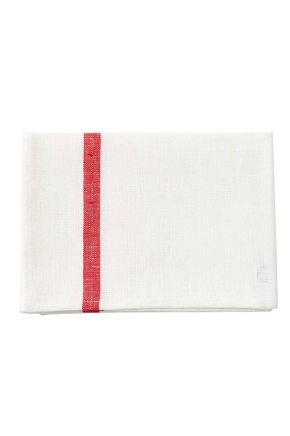 Fog Linen Work | Linen Lined Kitchen Cloth | White and Red