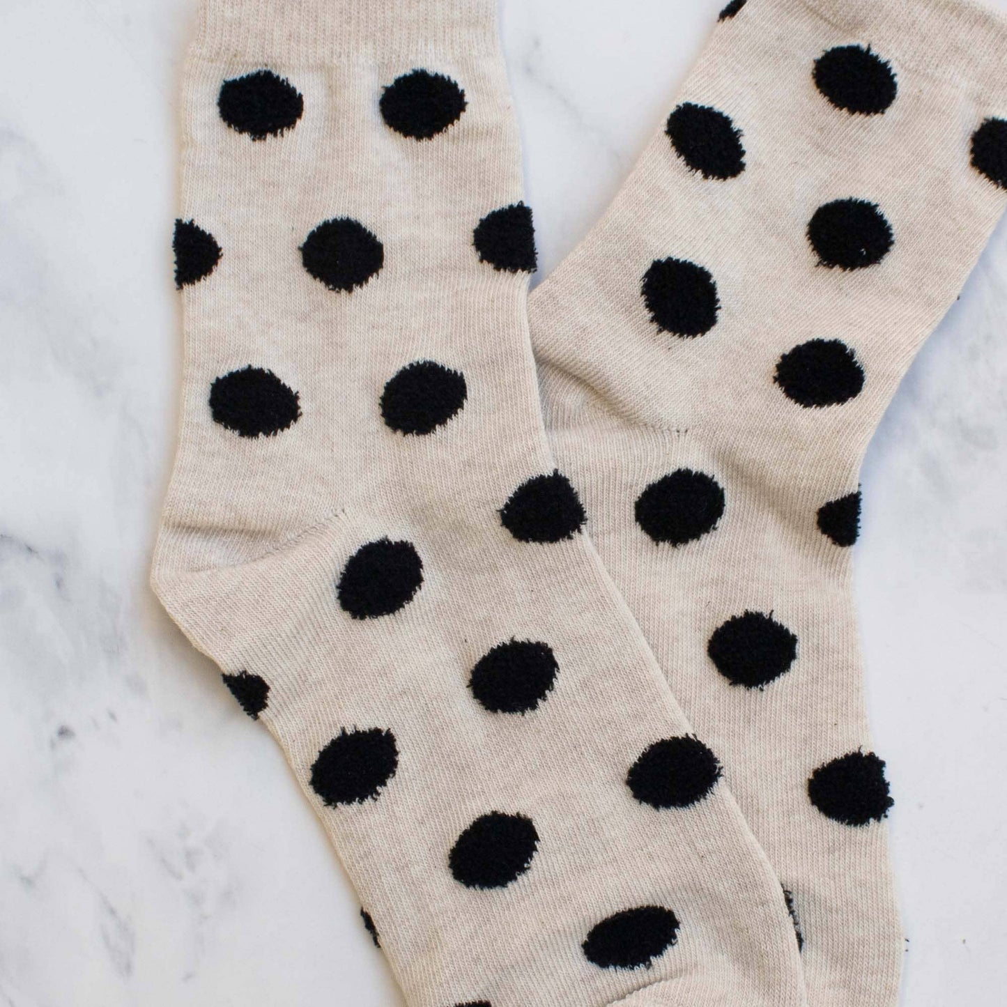 Tiepology | Women's Polka Dots Puff Casual Socks | Pink