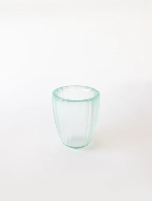 BisonHome | Brian Tunks Cut Glass Beaker Small | Frost