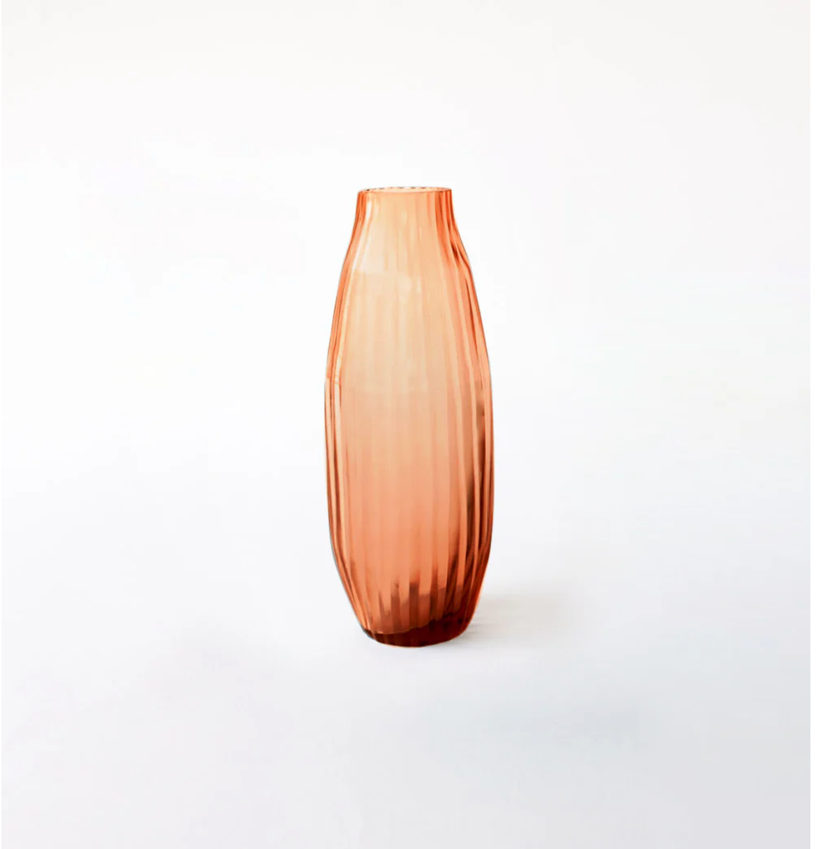 BisonHome | Brian Tunks Cut Glass Vase Bud | Copper