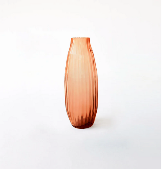 BisonHome | Brian Tunks Cut Glass Vase Bud | Copper