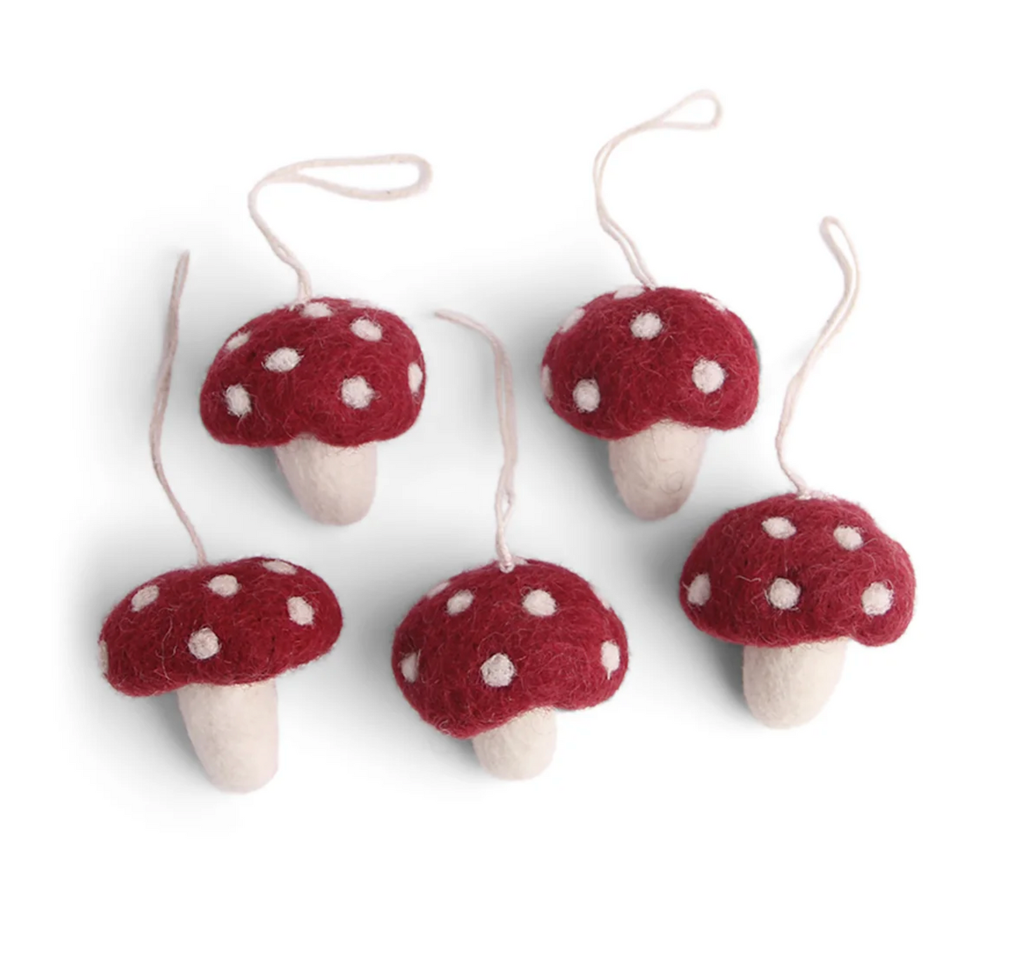 Gry & Sif | Mushroom Felted Mini Decoration 5pk
