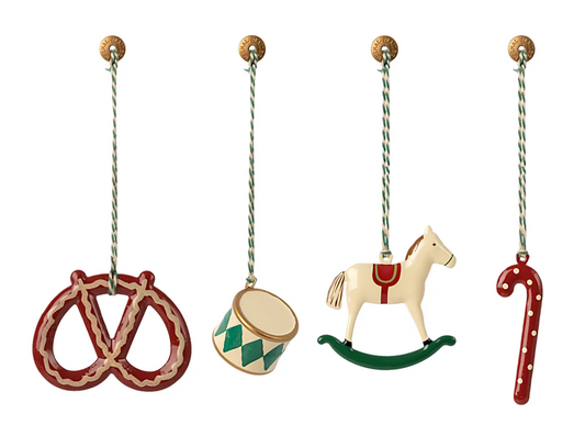 COMING SOON | Maileg | Metal Ornament Peters Christmas Set