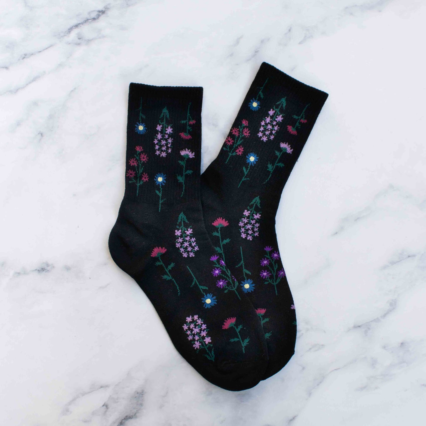 Tiepology | Women's Botanical Garden Casual Socks | Sage