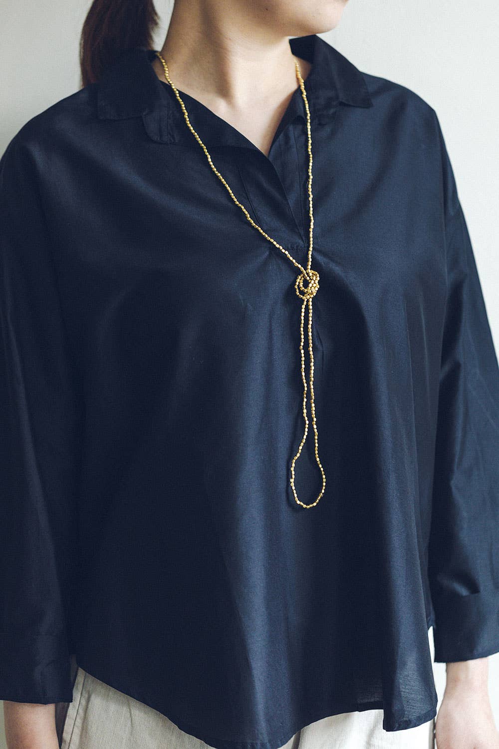 Fog Linen Work | Brass Beads Necklace | Large
