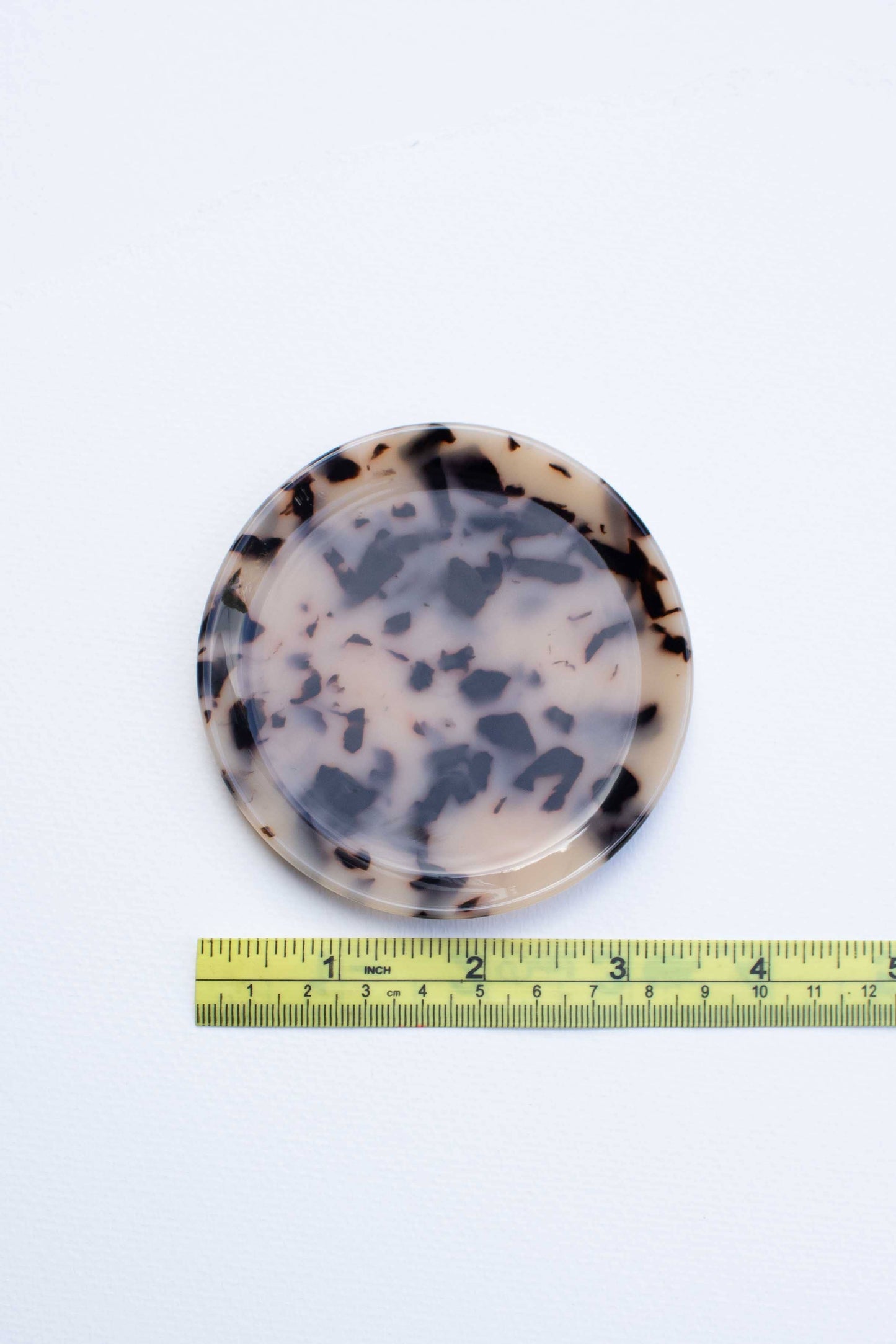 Tiepology | Cellulose Acetate Round Trinket Tray | Blossom Garden