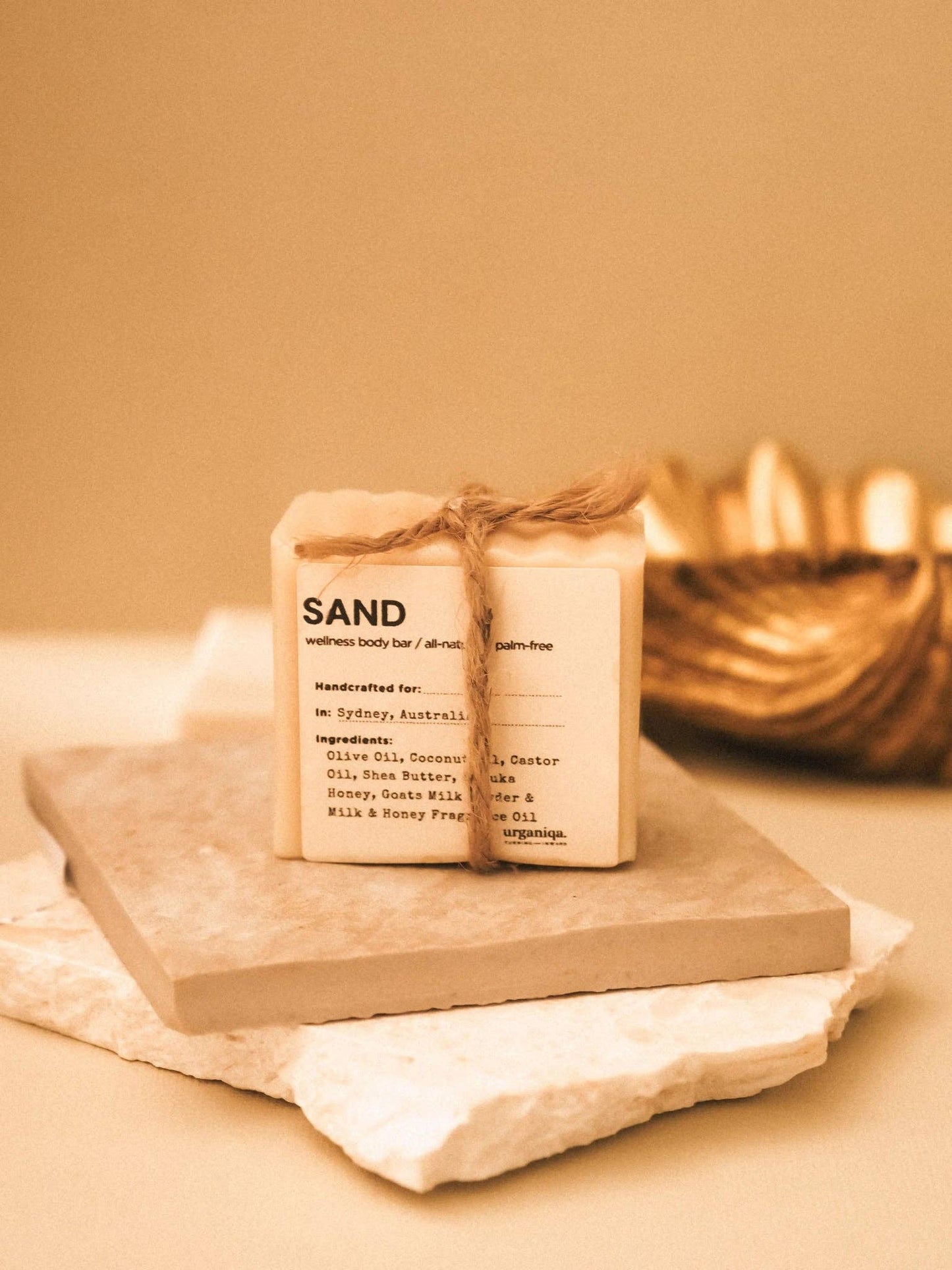 Urganiqa | Sand Natural Naked Soap Palm-free & Cruelty-free | Guapa Collection