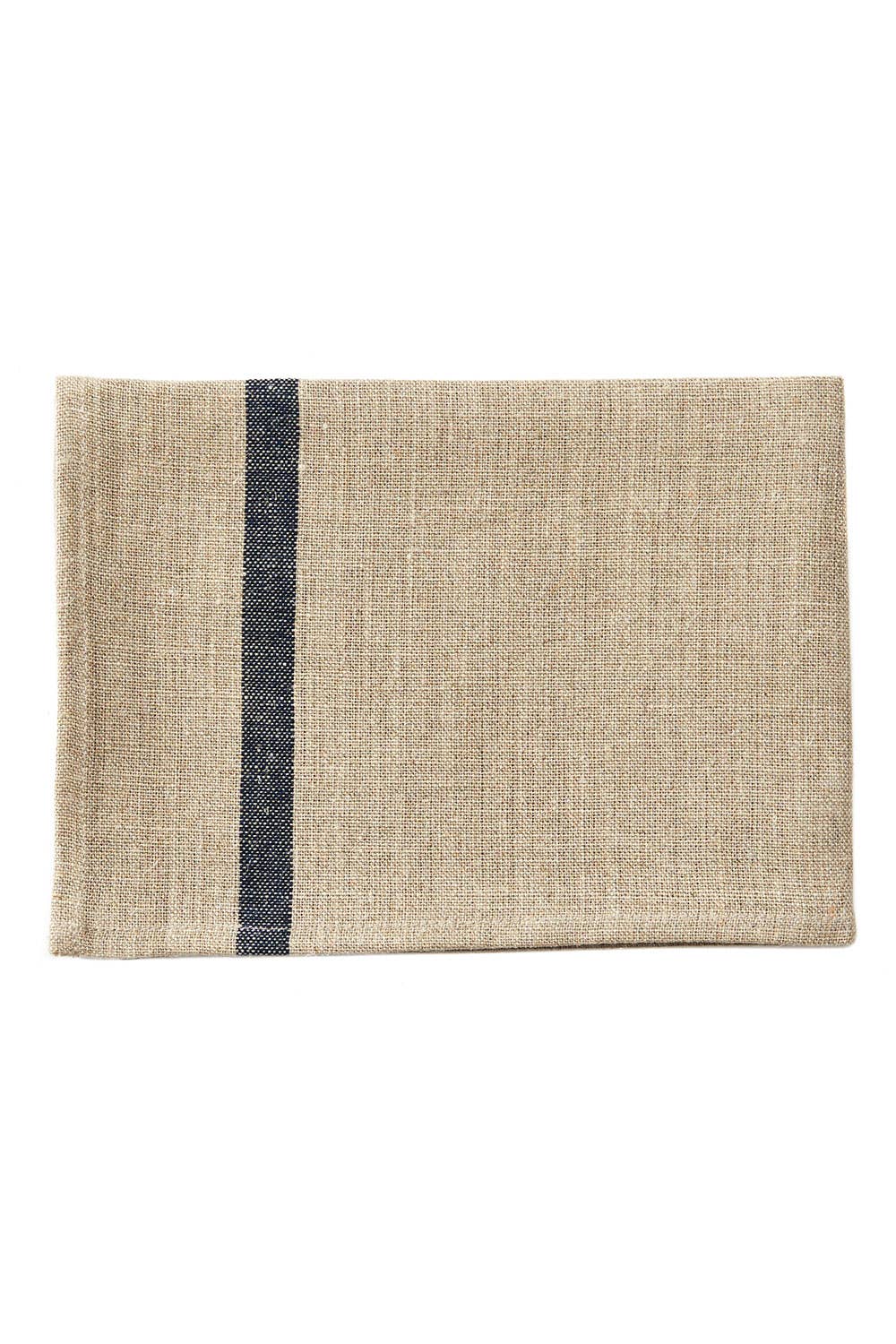 Fog Linen Work | Linen Lined Kitchen Cloth | Beige and Navy