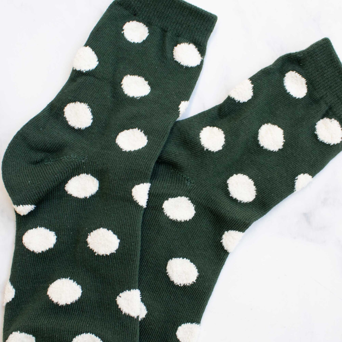 Tiepology | Women's Polka Dots Puff Casual Socks | Pink