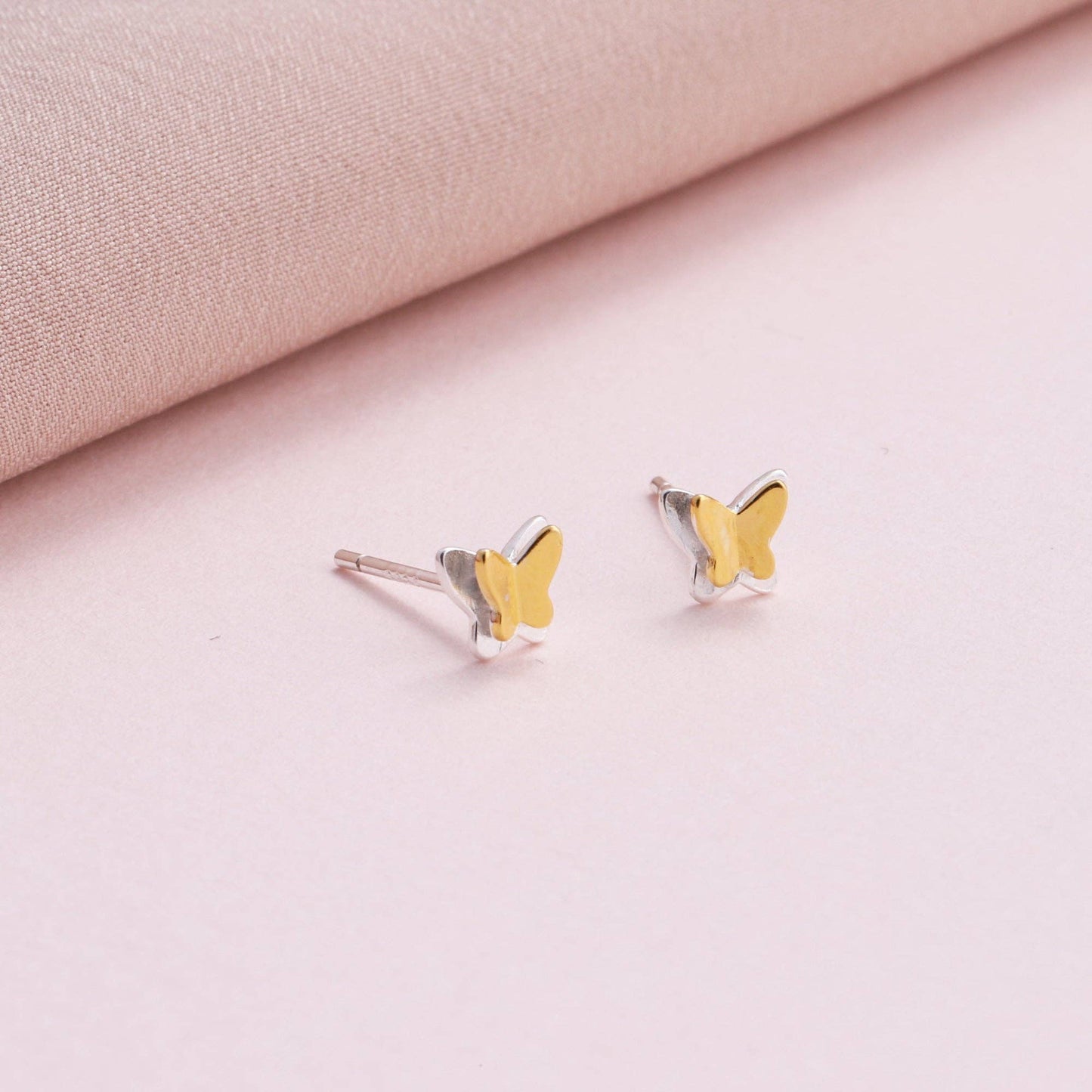 Attic Creations | Best Wishes | Butterfly Stud Earrings Gold