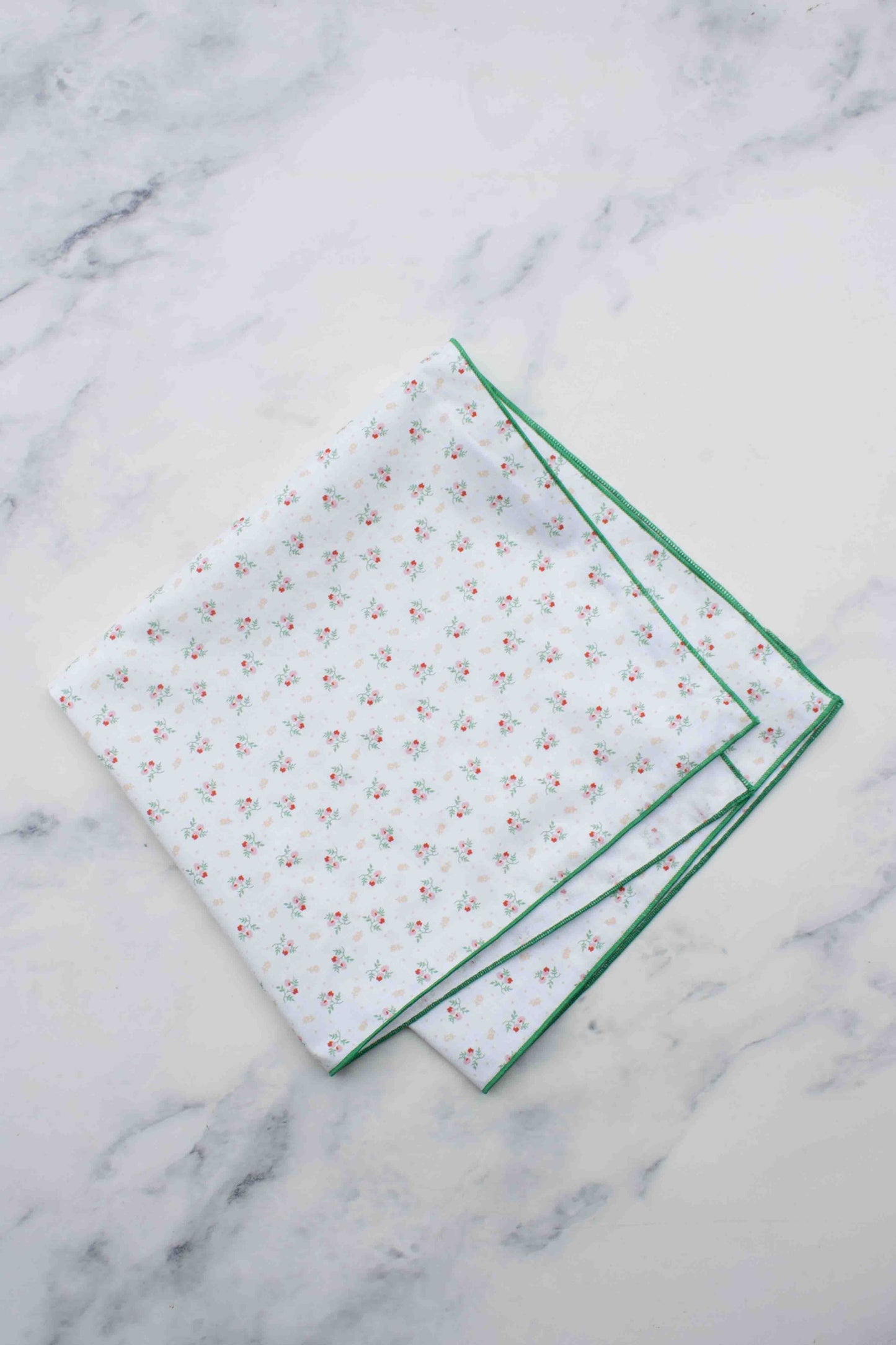 Tiepology | Mini Rosebud Ivory Cotton | Scarf
