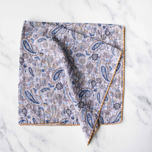 Tiepology | Paisley Pattern Mauve and Navy | Scarf