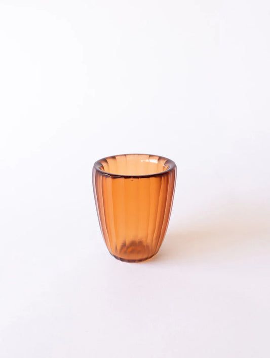 BisonHome | Brian Tunks Cut Glass Beaker Small | Copper