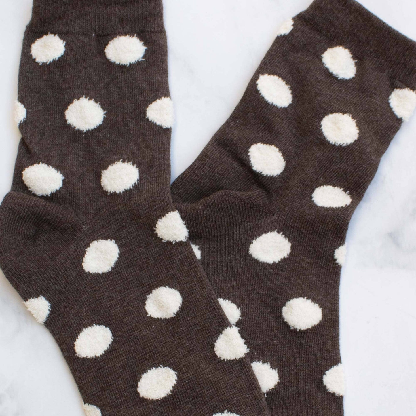 Tiepology | Women's Polka Dots Puff Casual Socks | Pink