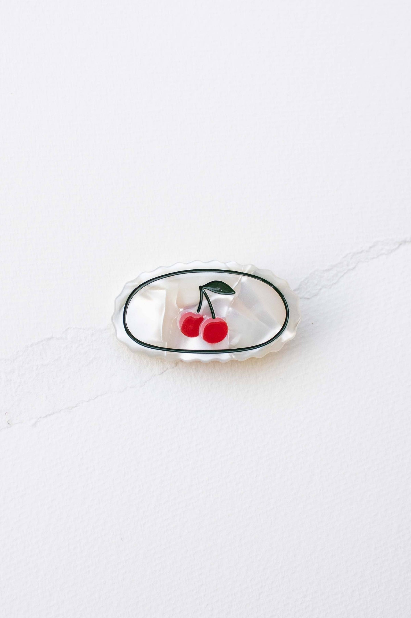 Tiepology | Eco Acetate Assorted Designs Hair Pins | Cream/Cherry