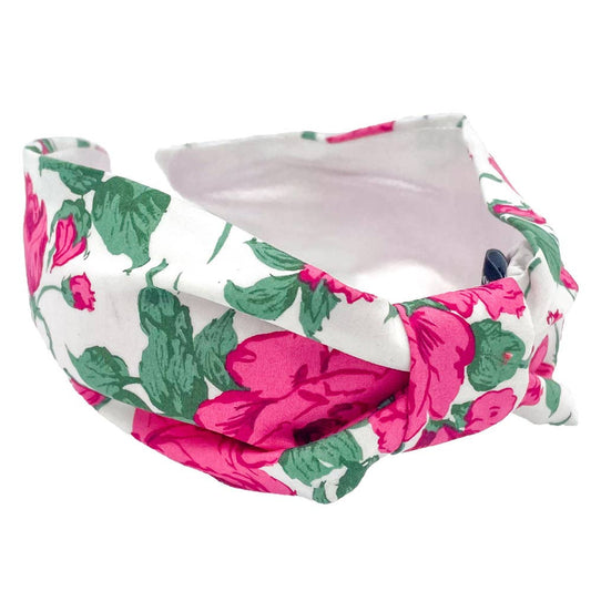 Alice Caroline | Liberty Tana Lawn® Cotton Carline Rose C Ruched Hairband