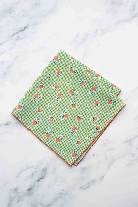 Tiepology | Picnic Floral Cotton Square | Scarf