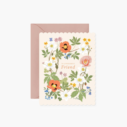 Botanica Paper Co | To a Wonderful Friend  | Greeting Card
