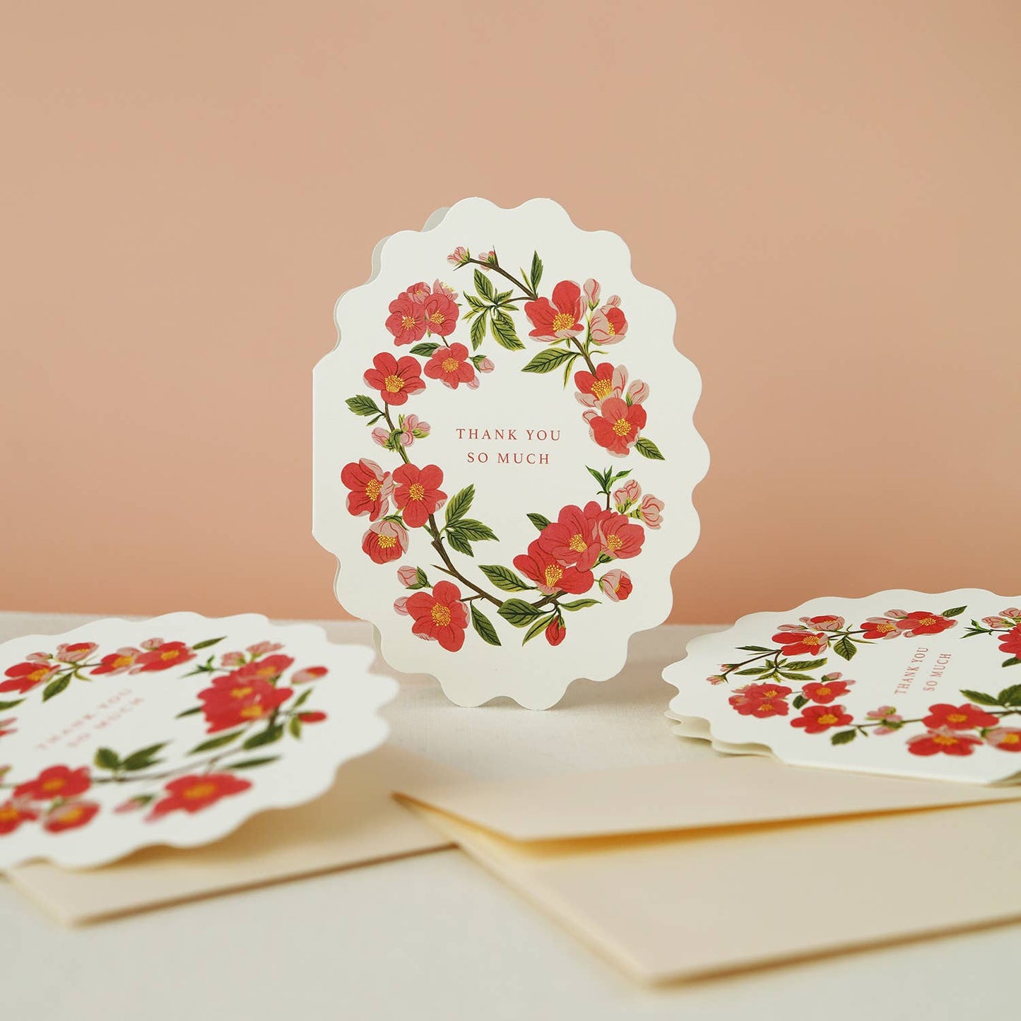 Botanica Paper Co | Oval Floral | Thank You Card