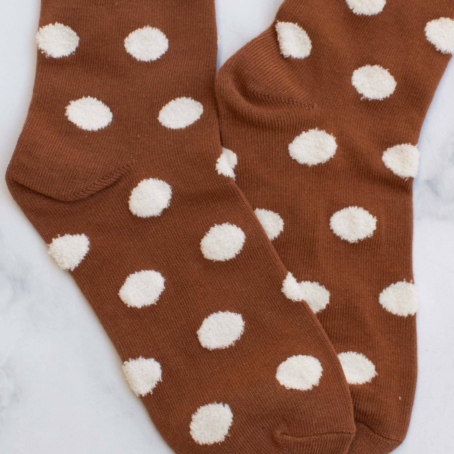 Tiepology | Women's Polka Dots Puff Casual Socks | Pink