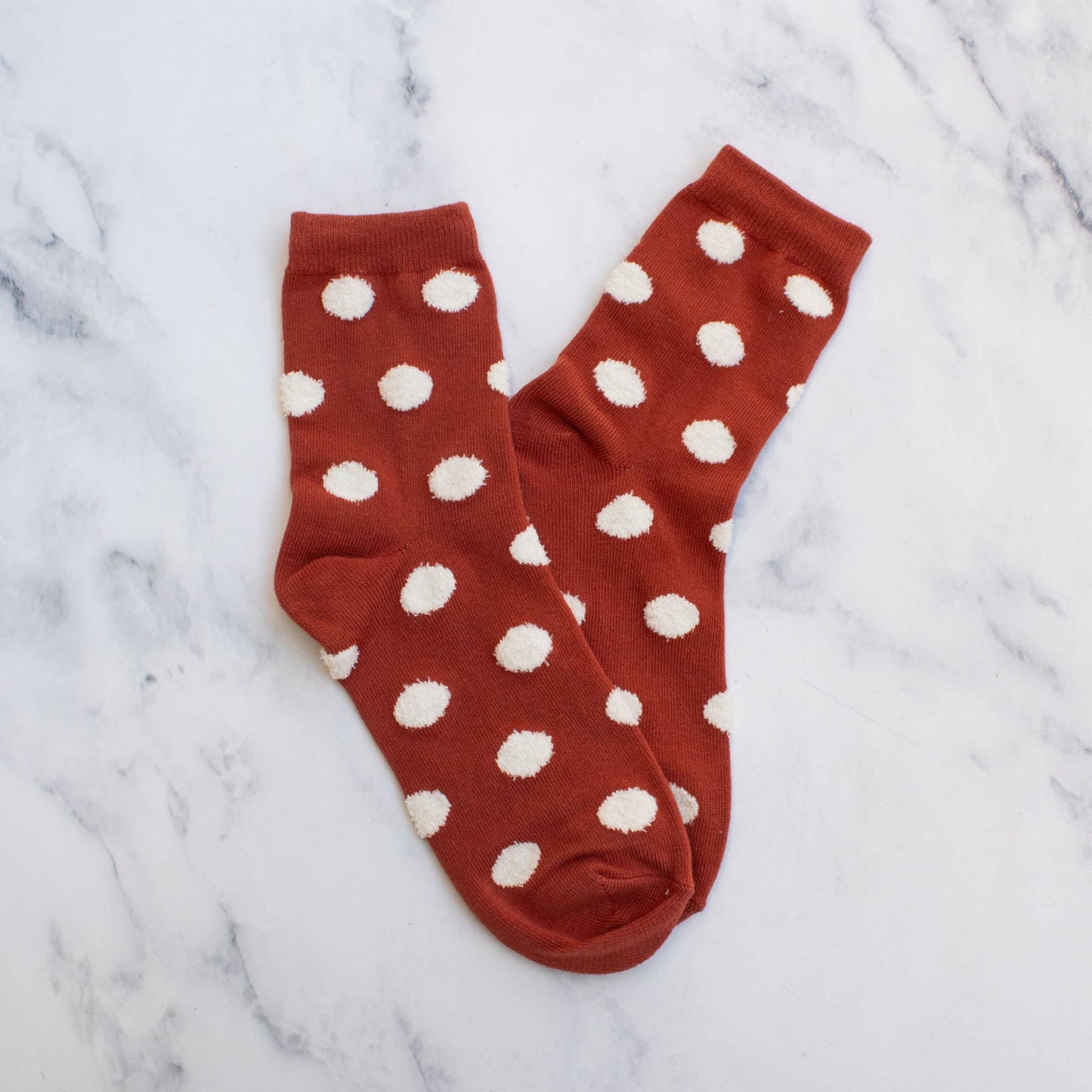 Tiepology | Women's Polka Dots Puff Casual Socks | Pink