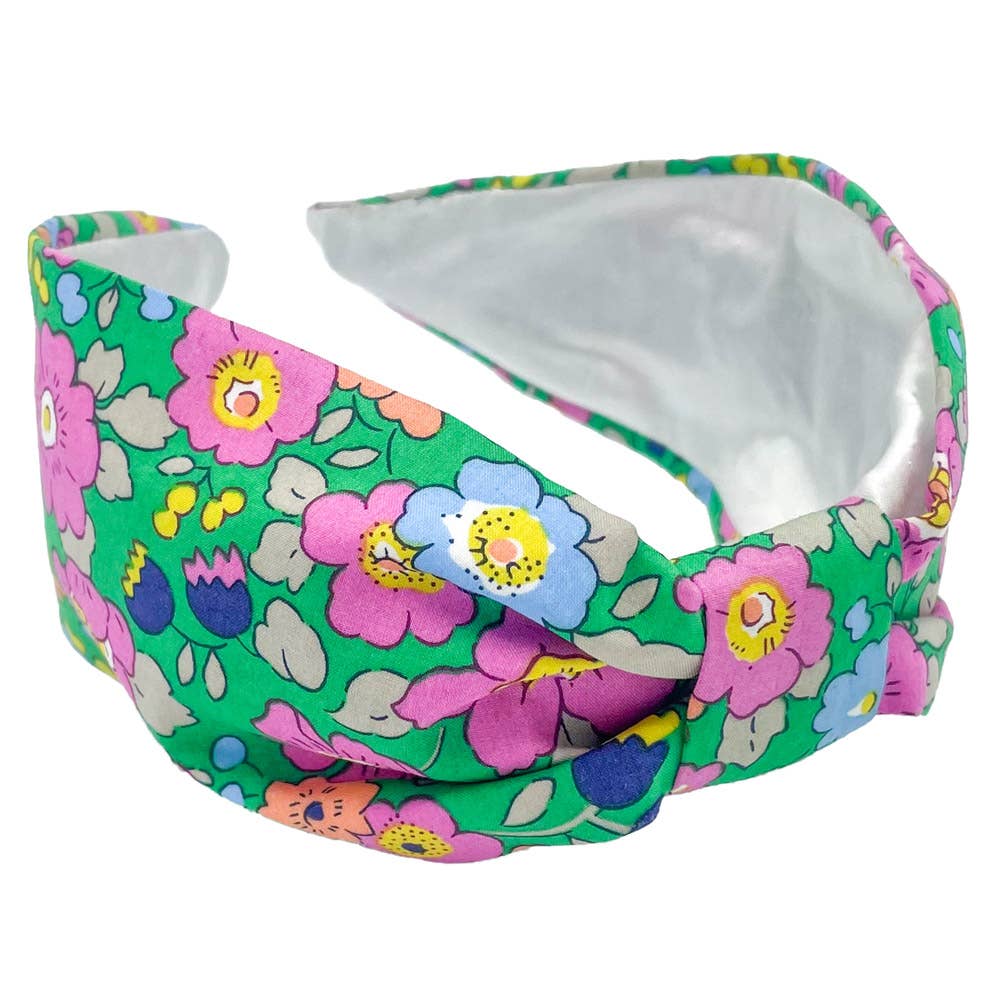 Alice Caroline | Liberty Tana Lawn® Cotton Betsy Meadow B Ruched Hairband