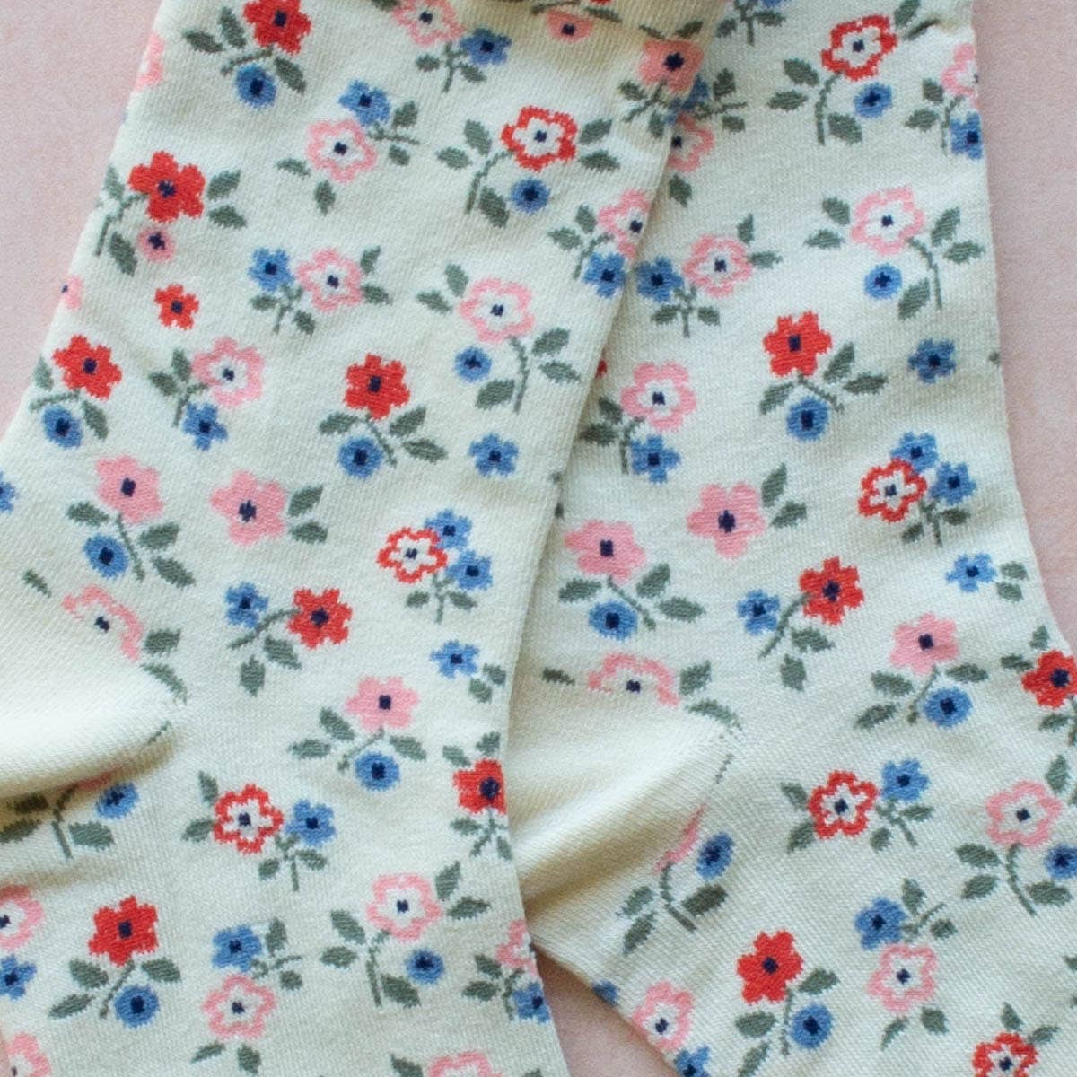 Tiepology | Garden Flower Blue | Socks