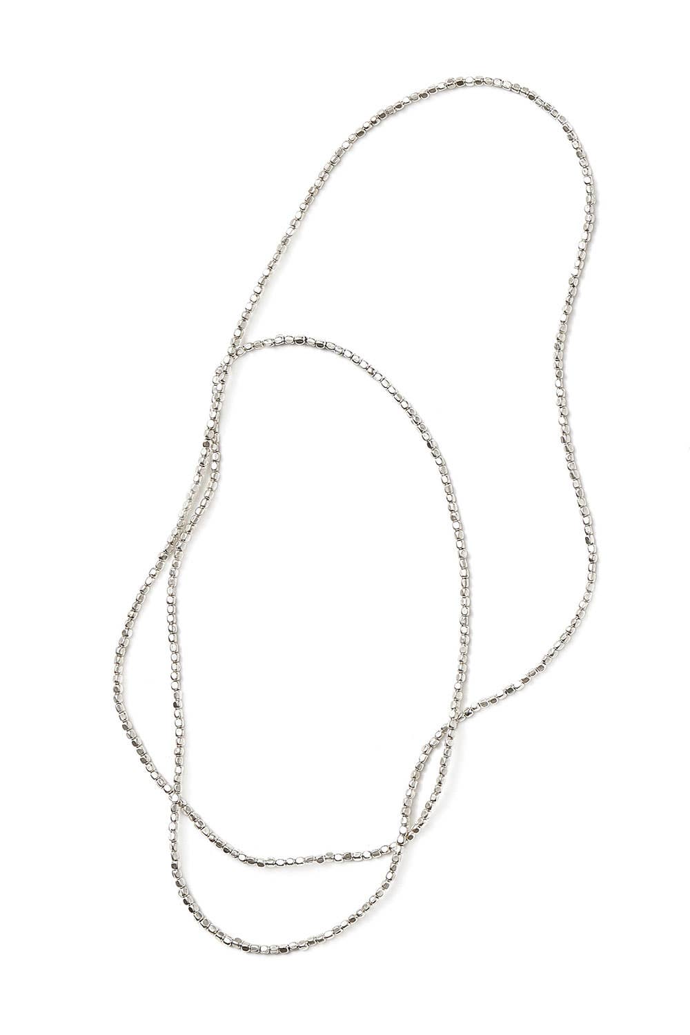 Fog Linen Work | Silver Beads Necklace | Large