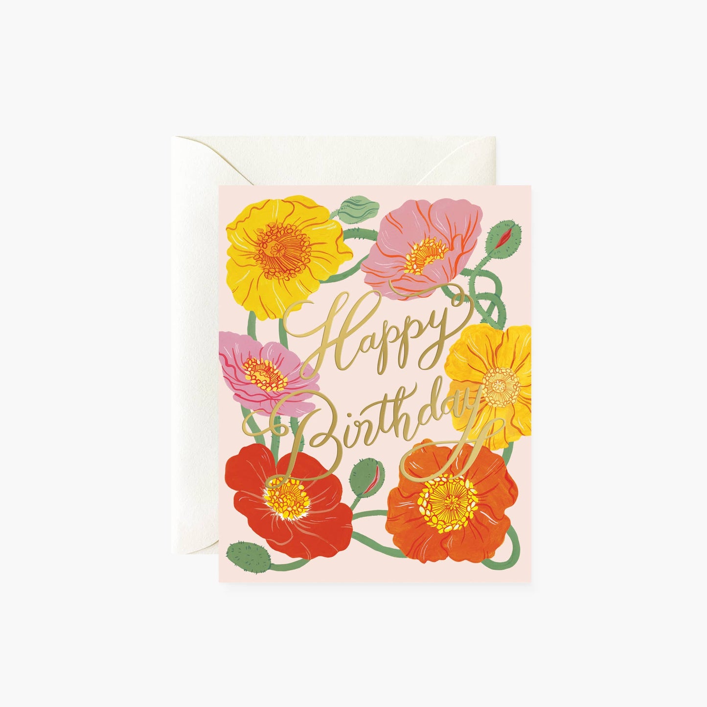 Botanica Paper Co | Iceland Poppies Birthday | Greeting Card