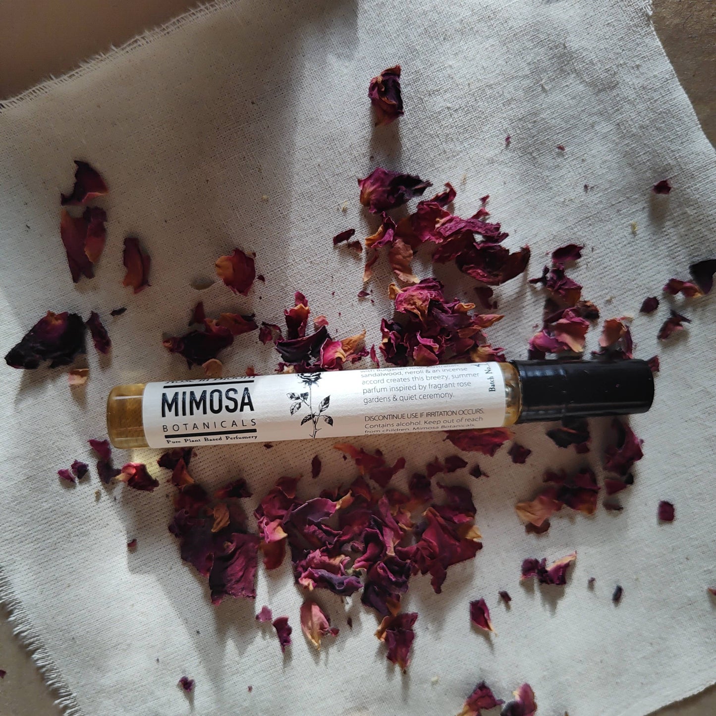 Mimosa Botanicals | Rose in Bloom Natural Parfum | Travel 10ml