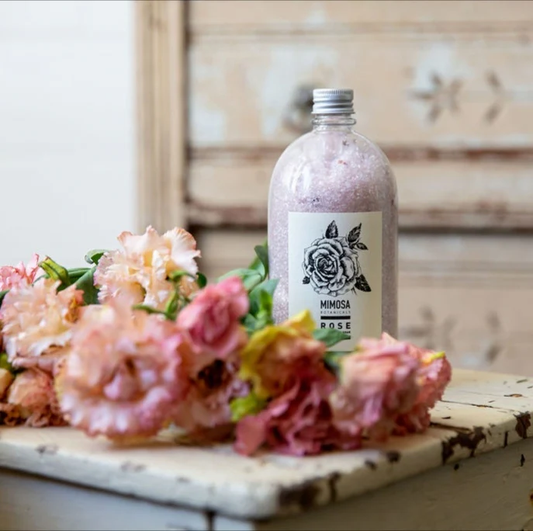 Mimosa Botanicals | Rose Bath Soak French Apothecary | 500g Bottle