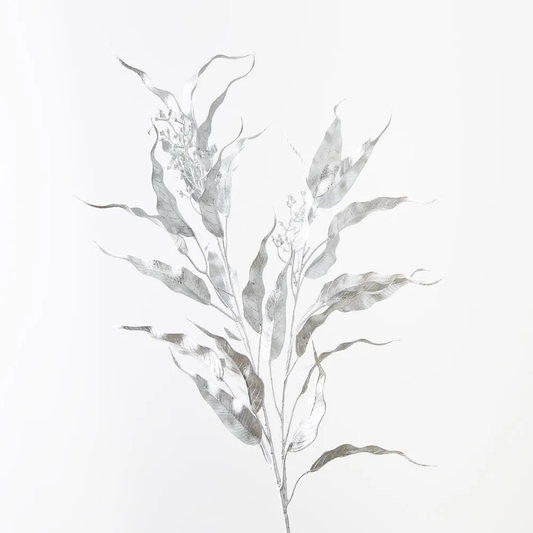 Floral Interiors | Eucalyptus Seed Metallic Spray | Silver