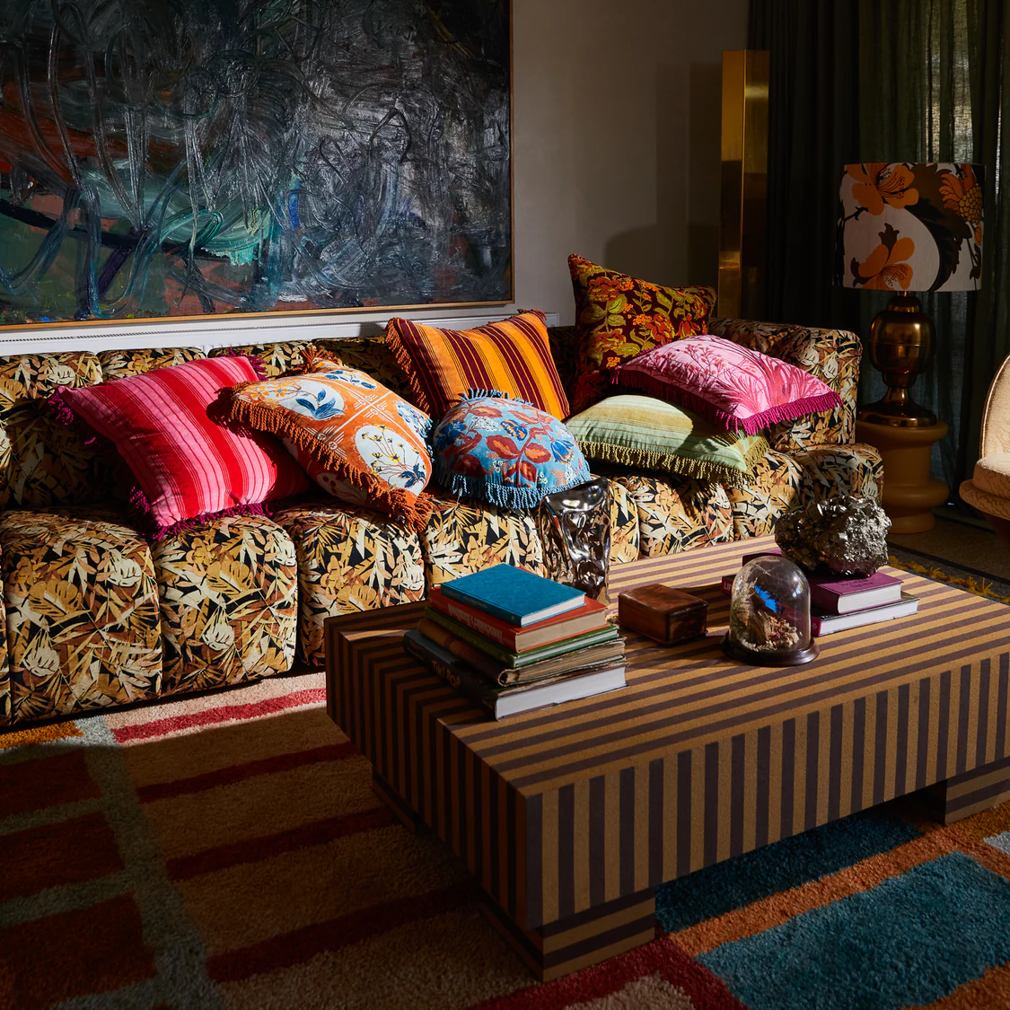 Sage x Clare | Gigi Velvet Cushion | Copper