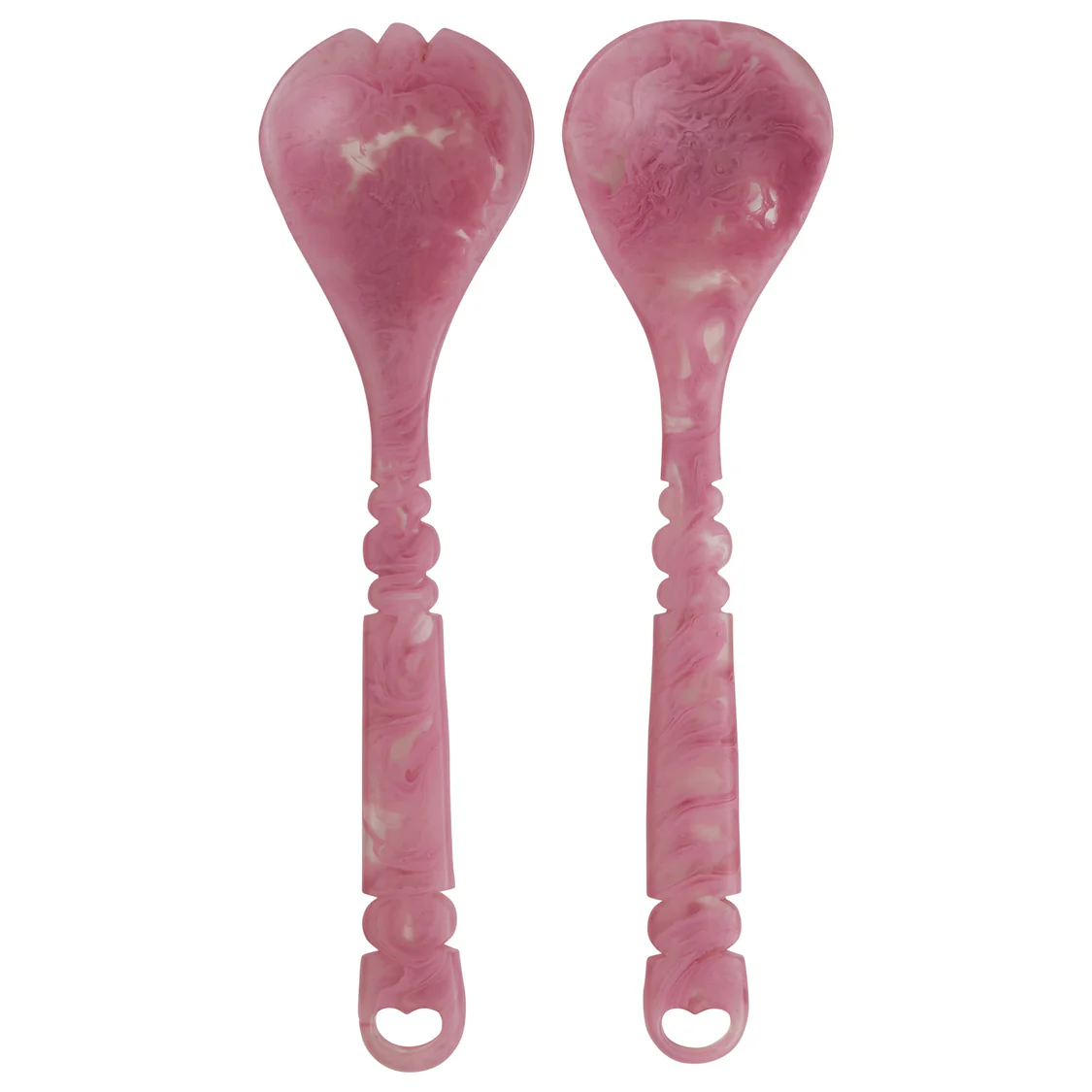 Sage x Clare | Wilkie Salad Servers | Fuchsia