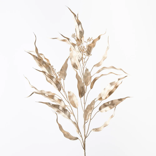 Floral Interiors | Eucalyptus Seed Metallic Spray | Champagne