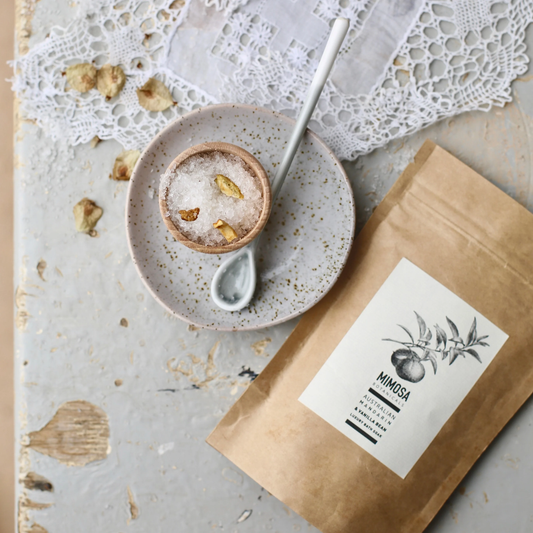 Mimosa Botanicals | Australian Mandarin & Vanilla Bean Bath Soak French Apothecary | 250g Sachet