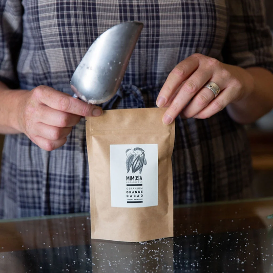 Mimosa Botanicals | Geranium, Orange & Cacao Bath Soak French Apothecary | 125g Sachet