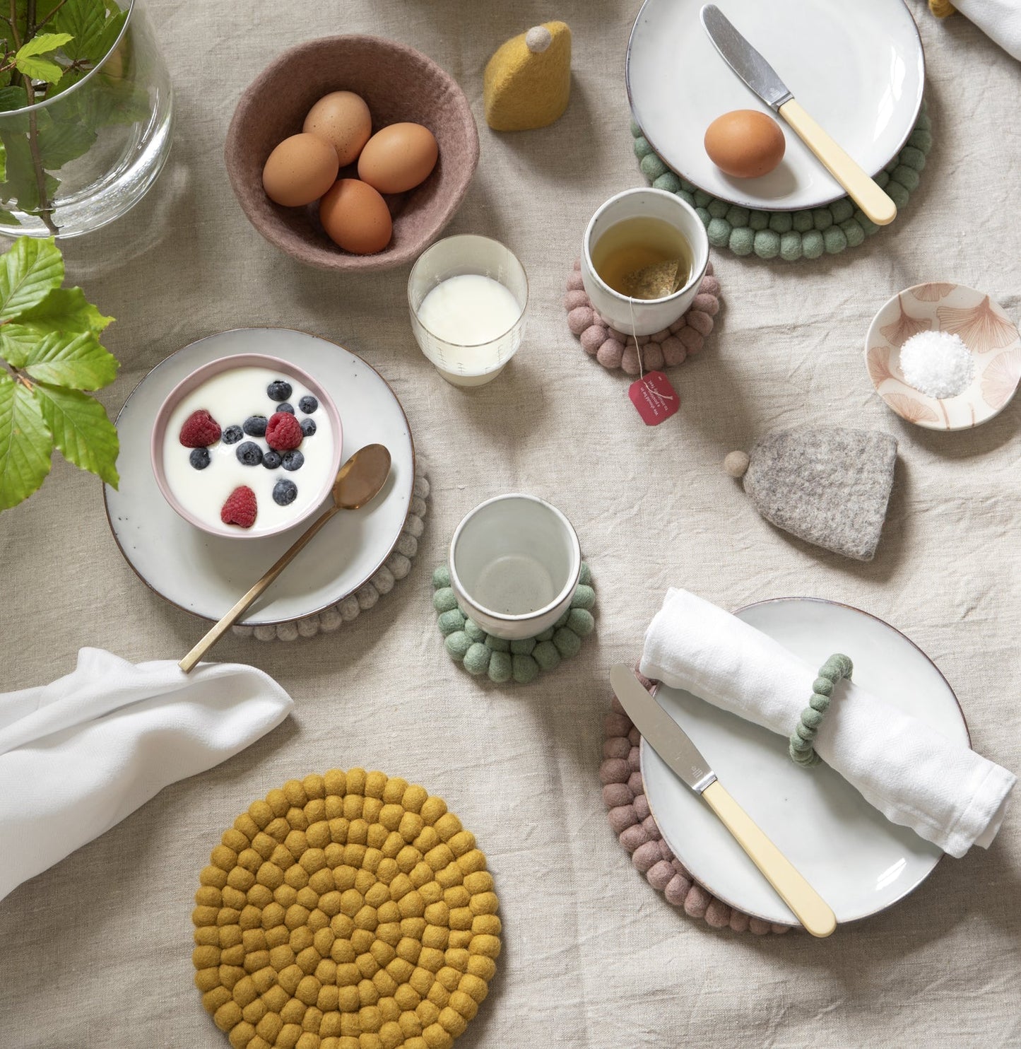 Gry & Sif | Coaster Small | 2 Pack | Lavender