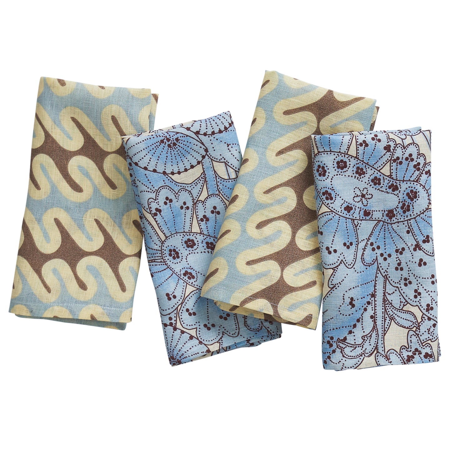 Sage x Clare | Lucia Napkin Set | Cerulean
