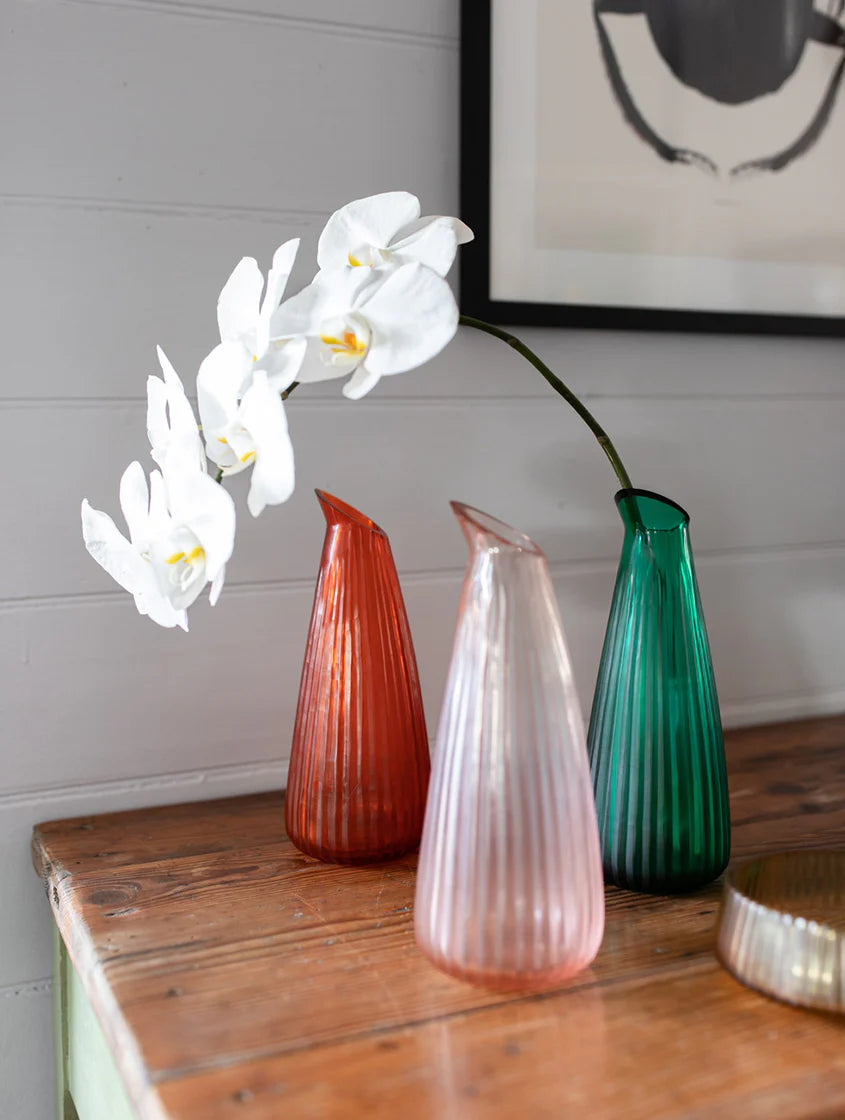 BisonHome | Brian Tunks Cut Glass Heron | Blood Orange